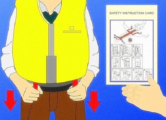 Áo phao Phản ứng cơ thể khi máy bay rơi và cách "thoát thân"