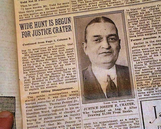 Không ai biết giờ này Joseph Force Crater còn sống hay đã chết nên người dân New York gọi ông là “The Missingest Man in New York” (tạm dịch là: Người đàn ông mất tích bí ẩn nhất New York).