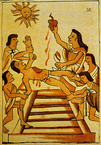 Người Maya hiến tế máu vì mục đích tôn giáo và y học, nhưng ít ai biết rằng tục lệ này vẫn được duy trì tới tận ngày nay. Tuy nhiên, người Maya hiện đại không còn hiến tế máu người, mà lấy tiết gà để thay thế.