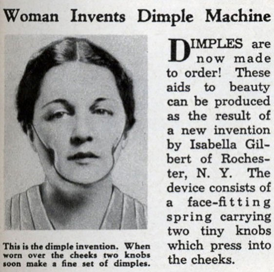 Con dấu lúm đồng tiền Những dụng cụ làm đẹp "gây điên đảo" đầu thế kỷ 20