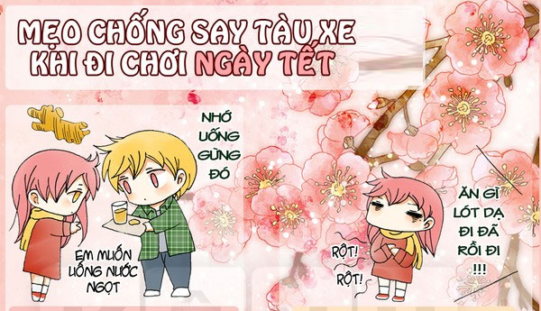 Mẹo chống say tàu xe khi đi chơi ngày Tết