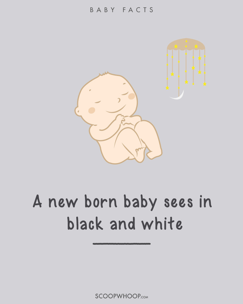 Một đứa trẻ mới sinh chỉ nhìn được 2 màu đen và trắng.