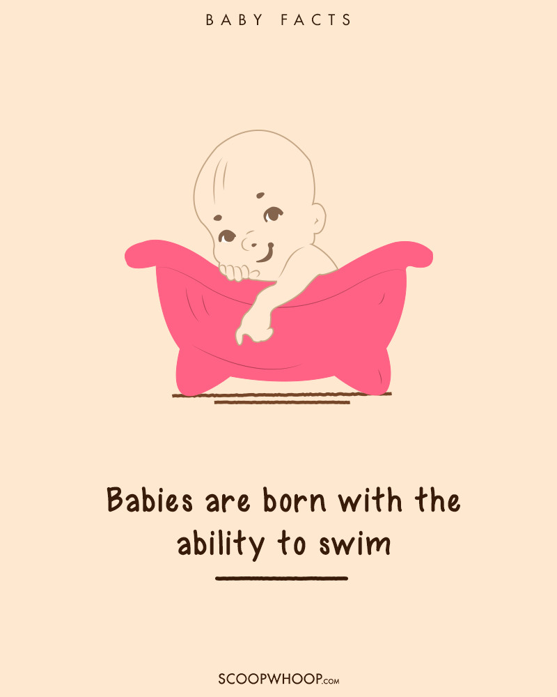Mọi đứa trẻ sinh ra đều có khả năng bơi lội bẩm sinh. 