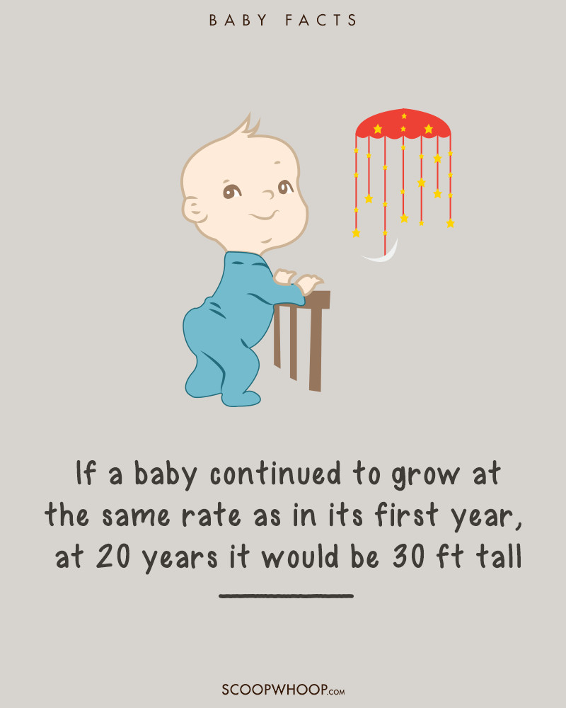 Nếu trẻ tiếp tục phát triển cơ thể theo đúng tỉ lệ như những năm đầu đời thì đến ở độ tuổi 20 trẻ sẽ cao 9.1m.
