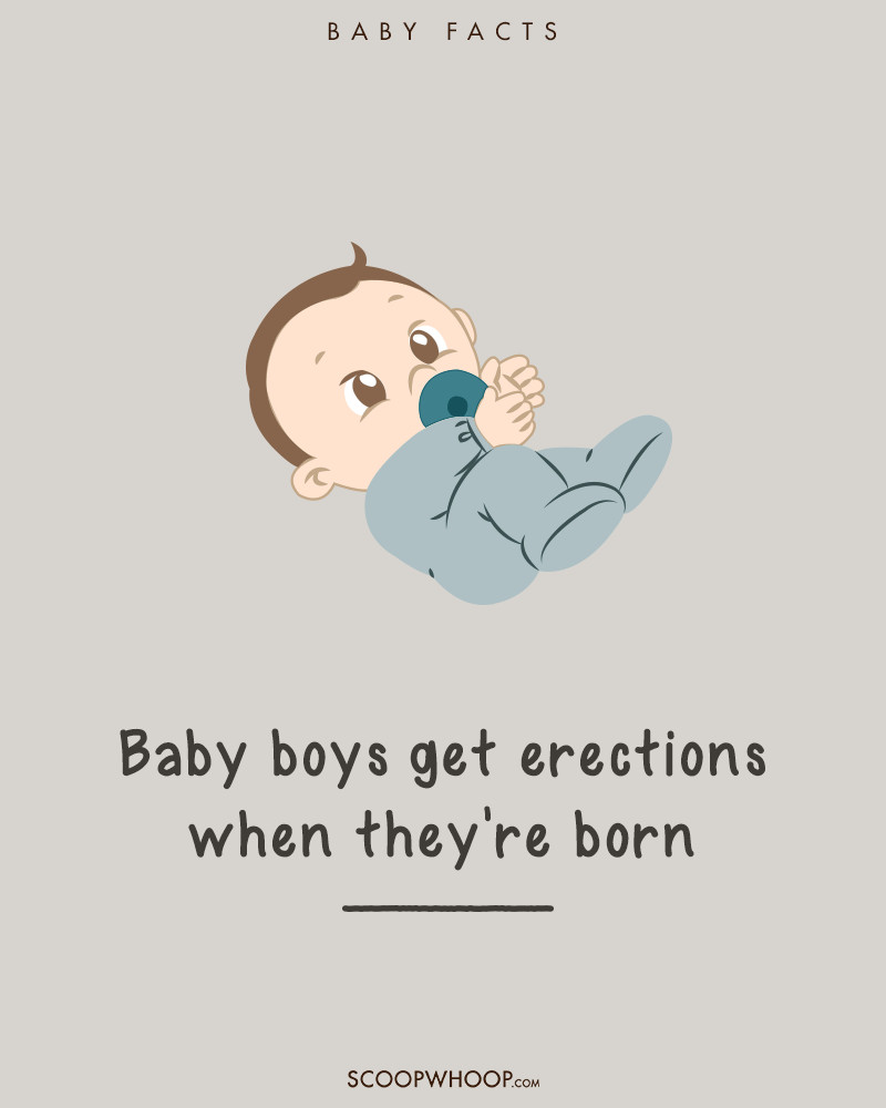Khi vừa sinh ra, bé trai có thể sẽ xuất hiện tình trạng cương dương.  