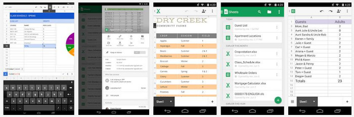  Google Sheets for Android
