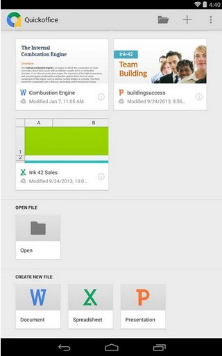 Quickoffice Pro for Android
