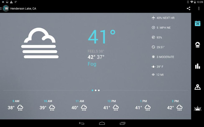 1Weather for Android 1Weather for Android