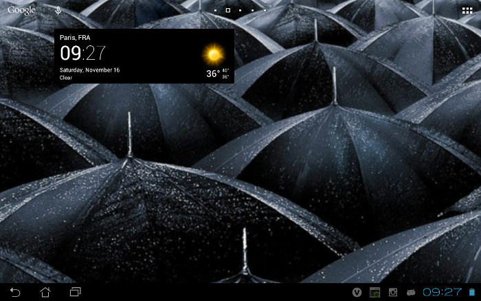 Transparent clock & world weather for Android Transparent clock & world weather for Android