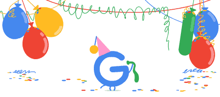 Doodle thay đổi mừng sinh nhật của Google. Doodle thay đổi mừng sinh nhật của Google.