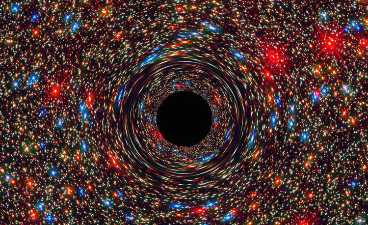 Hố đen được ví như quái vật vũ trụ nuốt chửng mọi thứ ở gần nó. 