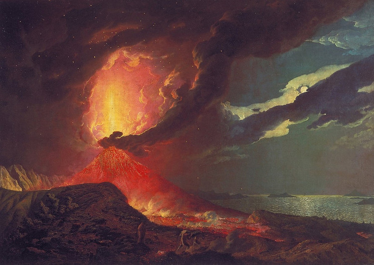Vụ phun trào mãnh liệt ngọn núi lửa Vesuvius đến sớm hơn thời kỳ Tiểu Băng Hà Late Antiquity, vào năm 79 SCN.
