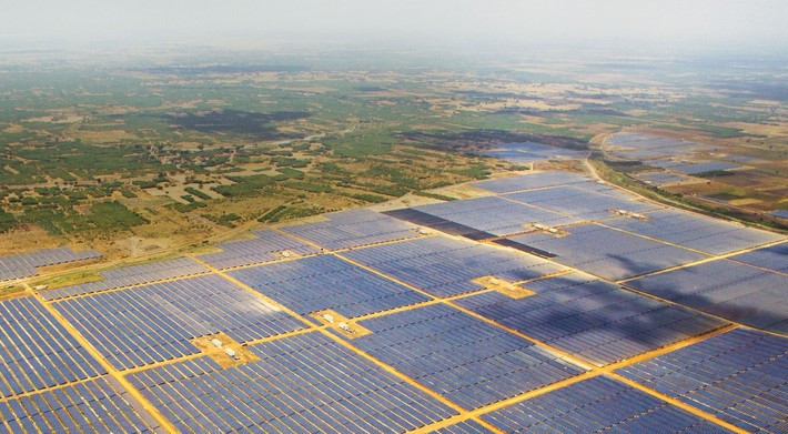 India inaugurated the world's largest solar power plant