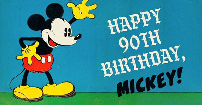 Chúc mừng sinh nhật thứ 90 của Mickey - chú chuột nổi tiếng nhất thế giới!