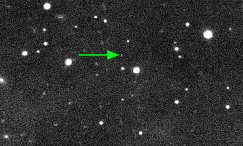 Thiên thể 2018 VG18 trong ảnh chụp của kính viễn vọng.
