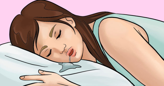 Khi ngủ, các cơ mặt và phản xạ nuốt sẽ ngưng hoạt động, lúc này nước bọt sẽ chảy tự do.