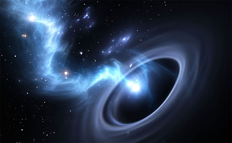 Lỗ đen vũ trụ không "ăn" mất vật chất mà sẽ phun nó trở lại không gian thông qua bản sao đối lập là lỗ trắng