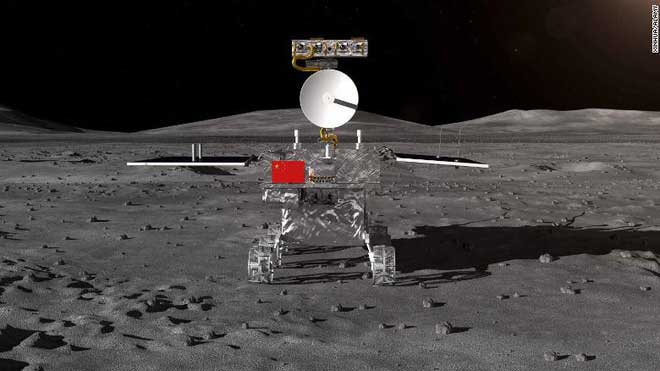 Tàu thăm dò Chang’e-4 vừa đáp thành công xuống hố thiên thạch Von Kármán trên Mặt trăng.