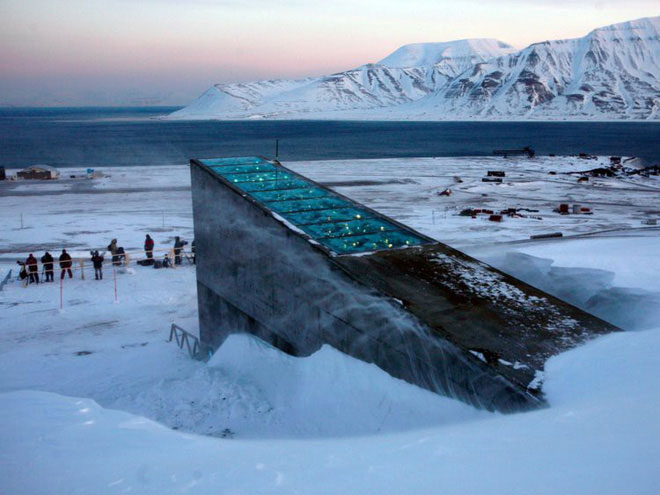 Hầm hạt giống toàn cầu Svalbard Global Seed Vault (SGSV).