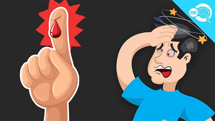 Xỉu khi thấy máu