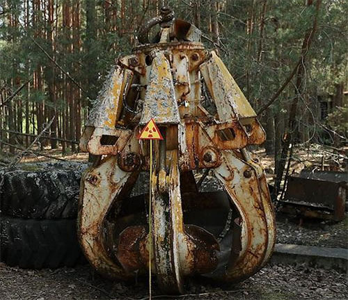 Chiếc móng vuốt sử dụng để dọn dẹp rác thải phóng xạ ở nhà máy Chernobyl.