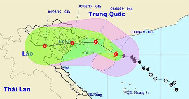 Bão số 3 sẽ đổ bộ trực tiếp từ Quảng Ninh đến Nam Định, Bắc Bộ mưa lớn