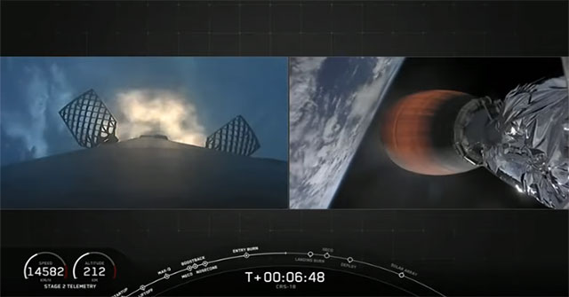 Tên lửa SpaceX phá vỡ bức tường âm thanh, đáp xuống mặt đất