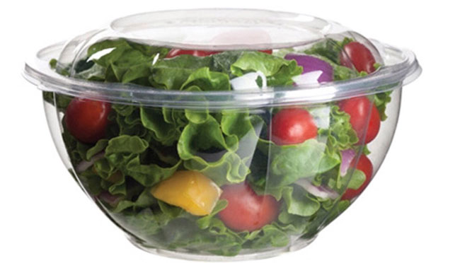 Đựng salad, hành tây trong hộp nhựa