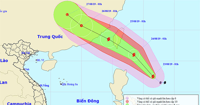 Tin bão gần biển Đông: Cơn bão Bailu, Bắc Bộ và Bắc Trung Bộ mưa dông