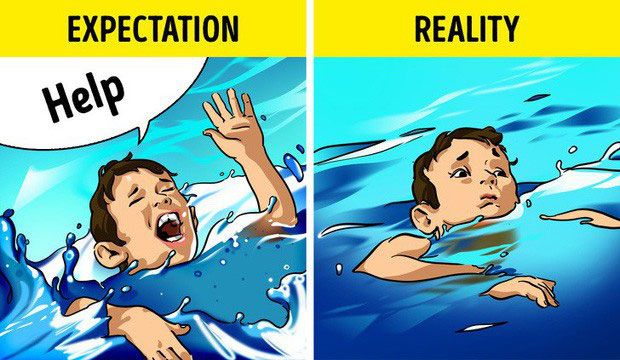Cách để nhận biết người đang đuối nước? Không dễ đâu!