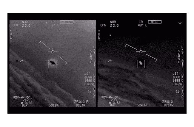 Đoạn video quay lại cảnh phi công của hải quân Mỹ bắt gặp vật thể bay không xác định vào năm 2014.