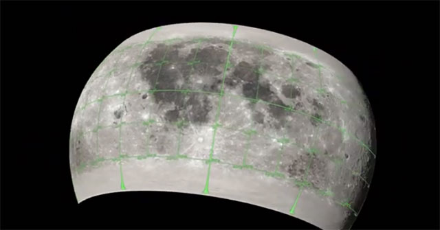 Bản đồ 3D chi tiết bề mặt Mặt trăng