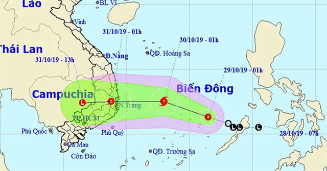 Áp thấp nhiệt đới di chuyển nhanh trên biển, khả năng mạnh thành bão