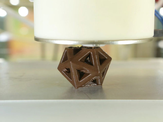 Ngày nay, chúng ta có thể in 3D cả chocolate.