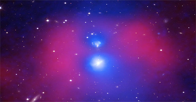 Hai nhóm thiên hà khối lượng gấp 100 nghìn tỷ lần Mặt Trời