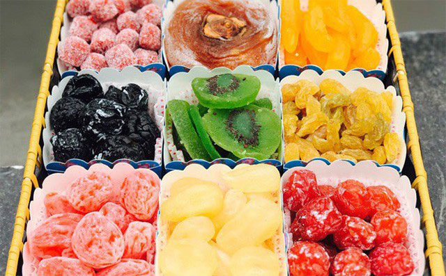 Mứt Tết thường chứa nhiều đường nên cần bảo quản ở nơi khô ráo, nhiệt độ thấp