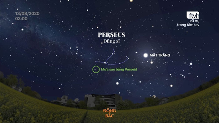 Mưa sao băng Perseid năm 2020 có sự xuất hiện của ánh sáng trăng phá bĩnh.