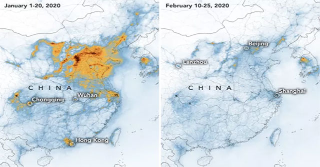 Sau khi dịch bệnh virus Covid-19 bùng phát, khí thải nhà kính tại Trung Quốc giảm đáng kể