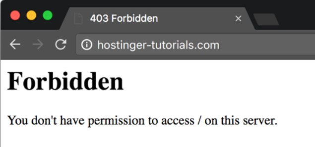 Lỗi 403 Forbidden Error là gì và làm sao để sửa?