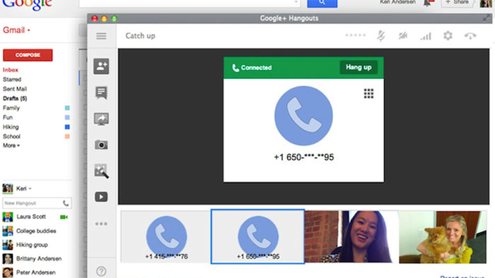 Nhấn vào ảnh để phóng to Google Hangout