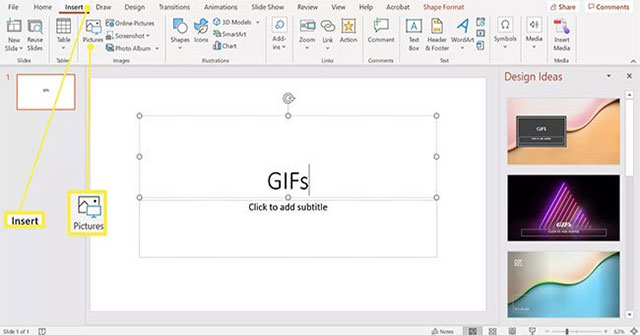 Hướng dẫn chèn ảnh GIF vào PowerPoint