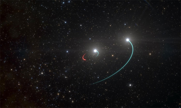 Minh họa hố đen ở hệ sao HR 6819