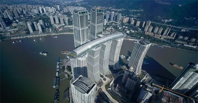 Trung Quốc khánh thành tòa cao ốc nằm ngang cao nhất thế giới