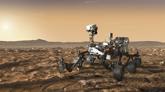 Mẫu xe tự hành trên sao Hỏa Mars 2020 của NASA.