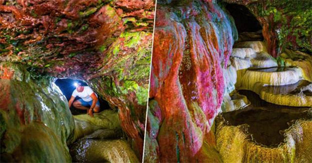 Bí ẩn hang động màu cầu vồng có khả năng chữa bách bệnh bị lãng quên ở Mỹ