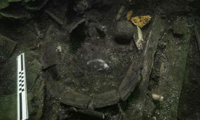 Con cá tầm dài 2m được tìm thấy trong xác tàu Gribshunden.