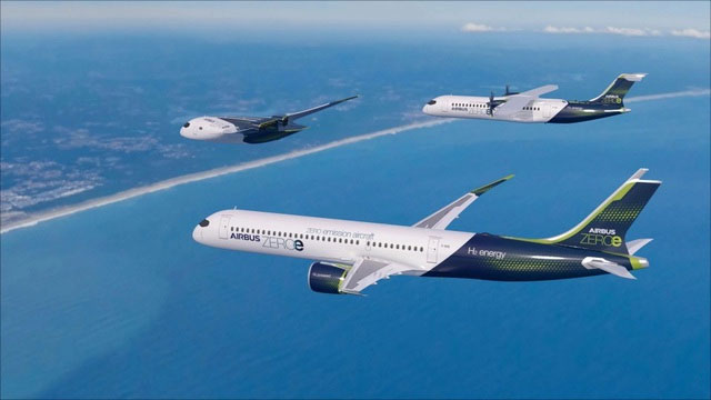 Airbus dự kiến bắt đầu khai thác máy bay thân thiện với môi trường từ năm 2035.