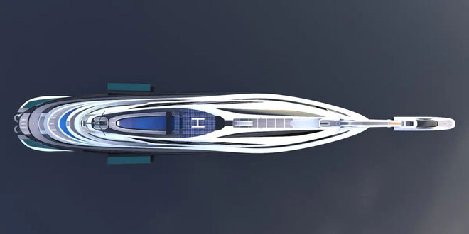 Siêu du thuyền concept có 5 boong riêng biệt, có thể chứa tối đa 60 khách.