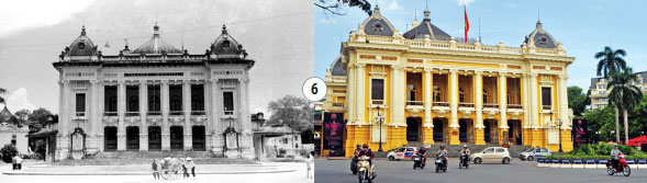 Nhà hát Lớn Hà Nội xưa và nay.