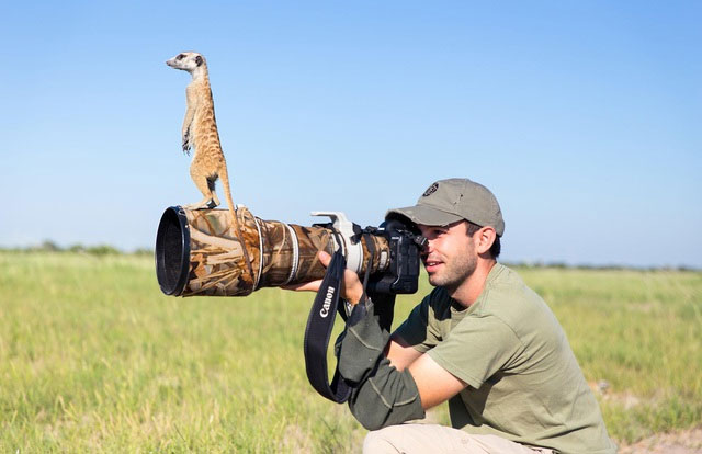 Ống kính zoom chuyên dụng giúp nhiếp ảnh gia có thể giữ khoảng cách an toàn với động vật.